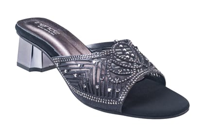 Trendz Ladies Black Chappal (Trnz C D250307)-Black / 3