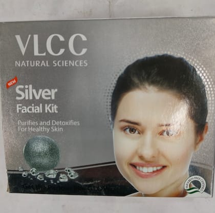 Vlcc silver facial kit purifies and detoxifies for healthy skin 