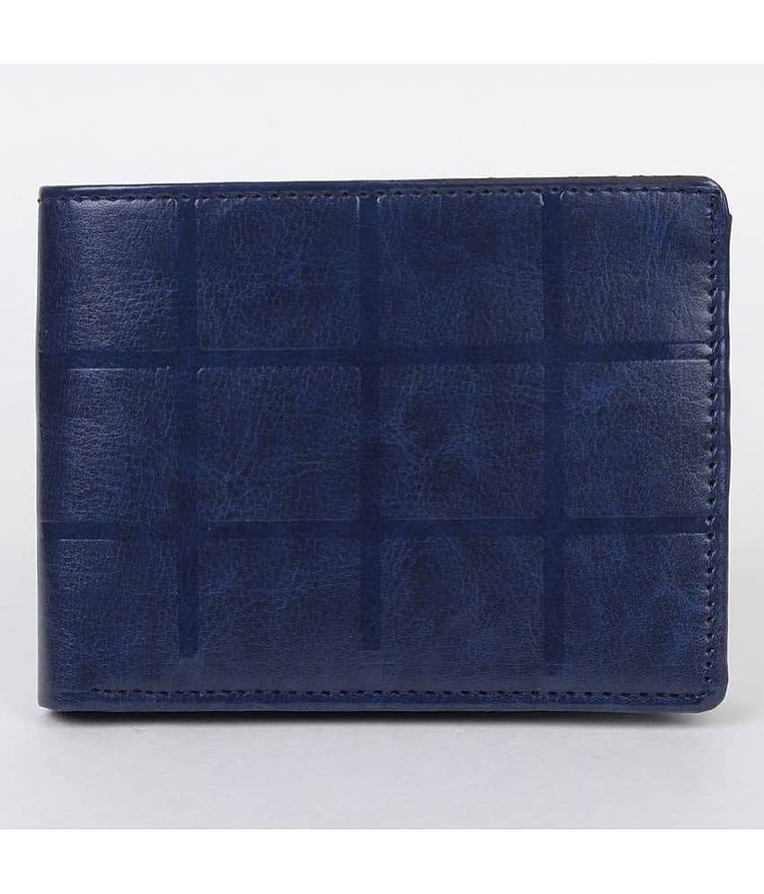 SUNSHOPPING Blue Faux Leather Men's Regular Wallet ( Pack of 1 )