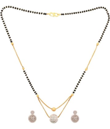 Pujvi Fashions Women pride Ad Single Ball Mangalsutra for womens