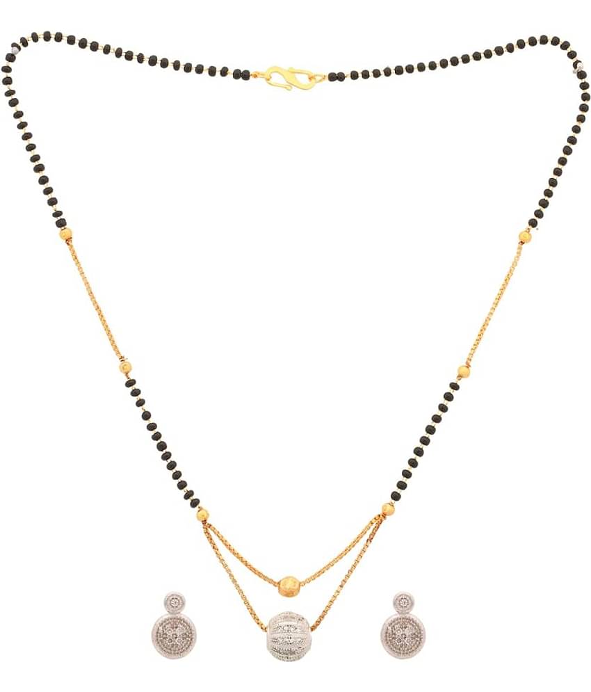Pujvi Fashions Women pride Ad Single Ball Mangalsutra for womens