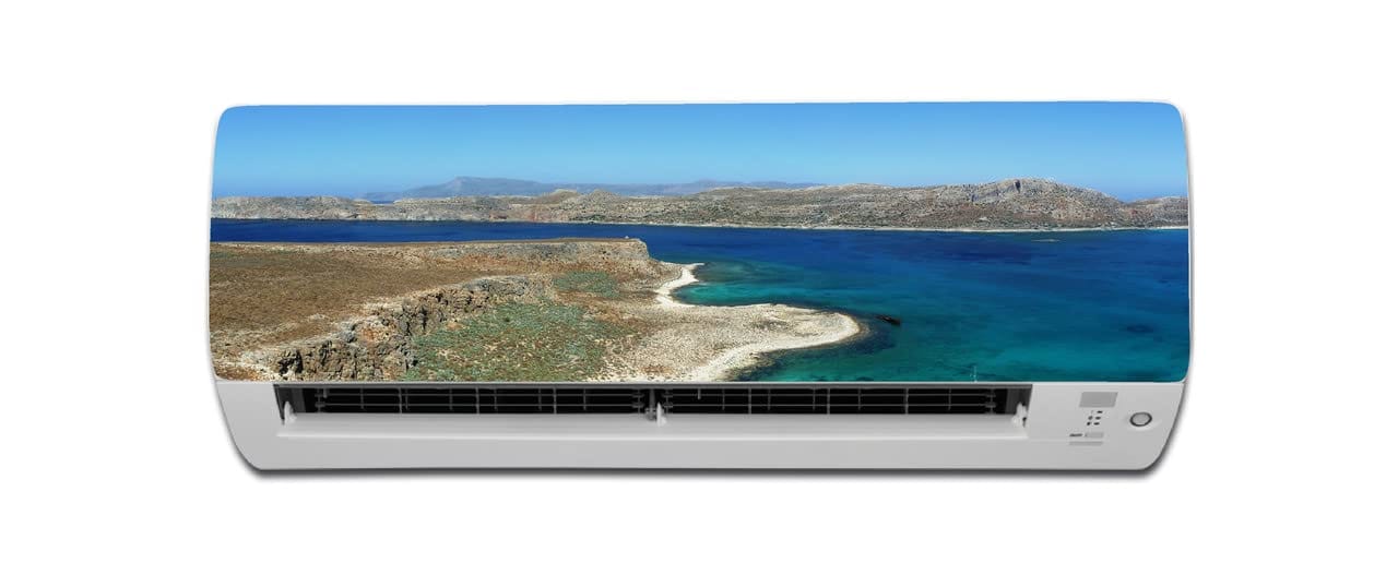 DreamKraft Beautiful Nature View AC Sticker (Multicolor PVC Vinyl, 30cm X 91cm)