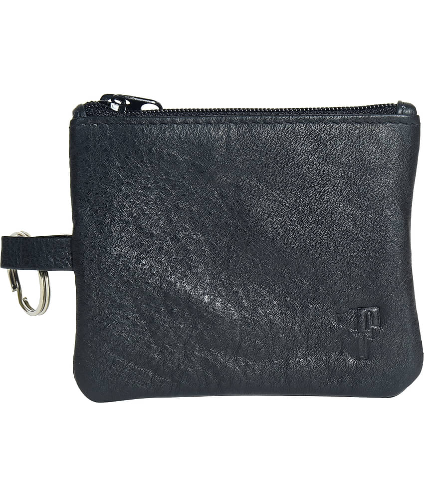 Ft - Leather Black Women's Zip Around Wallet ( Pack of 1 )