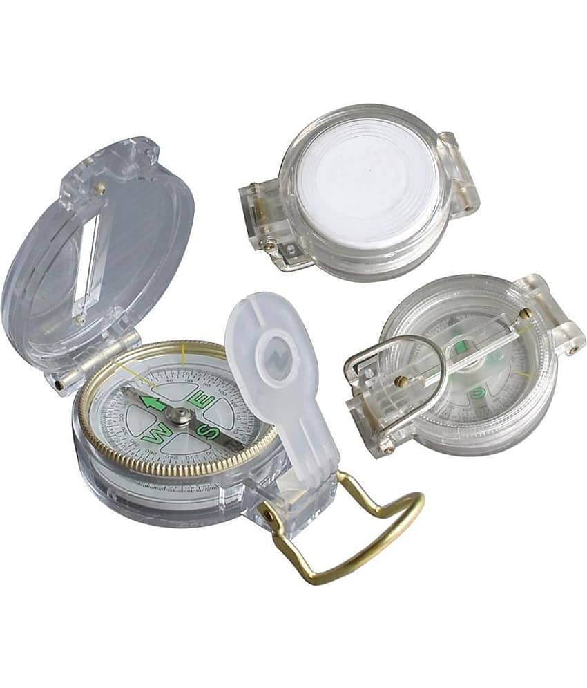 JGG-Direction Compass Portable Multifunctional Tactical Survival Silver Compass with Waterproof & Impact Resistant/Lensatic Sighting Compass for Hiking