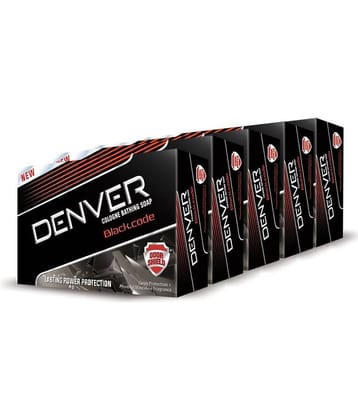 Denver Black Code Soap For Men - 125GM Each (Pack of 5)