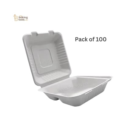Bento Box | Burger Box - 6" x 6" (Pack of 100) | Bento Cake Box ( NO COD )