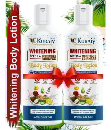 KURAIY Body Lotion skin whitening Moisturizing Body Lotion skin lightening Lotion Pack Of 2