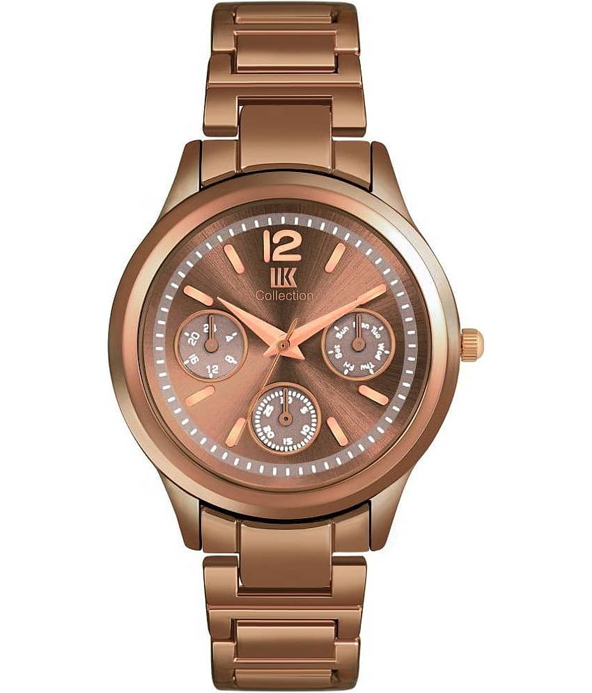 IIK COLLECTION - Brown Stainless Steel Analog Womens Watch