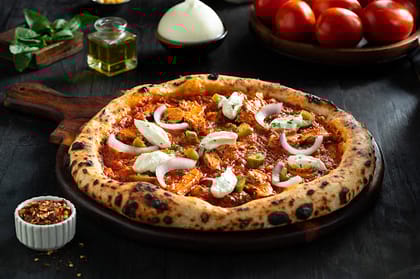 Italian - Pizza Marinara With Smoked Chicken & Goat Cheese