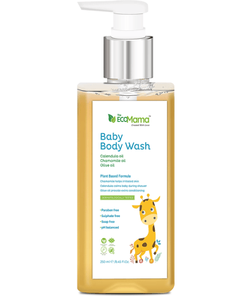 The Eco Mama Tear Free Natural Soft Baby Body Wash (250 ML) with Aloe Vera Natural Baby Body Wash 250 ml ( 1 pcs )