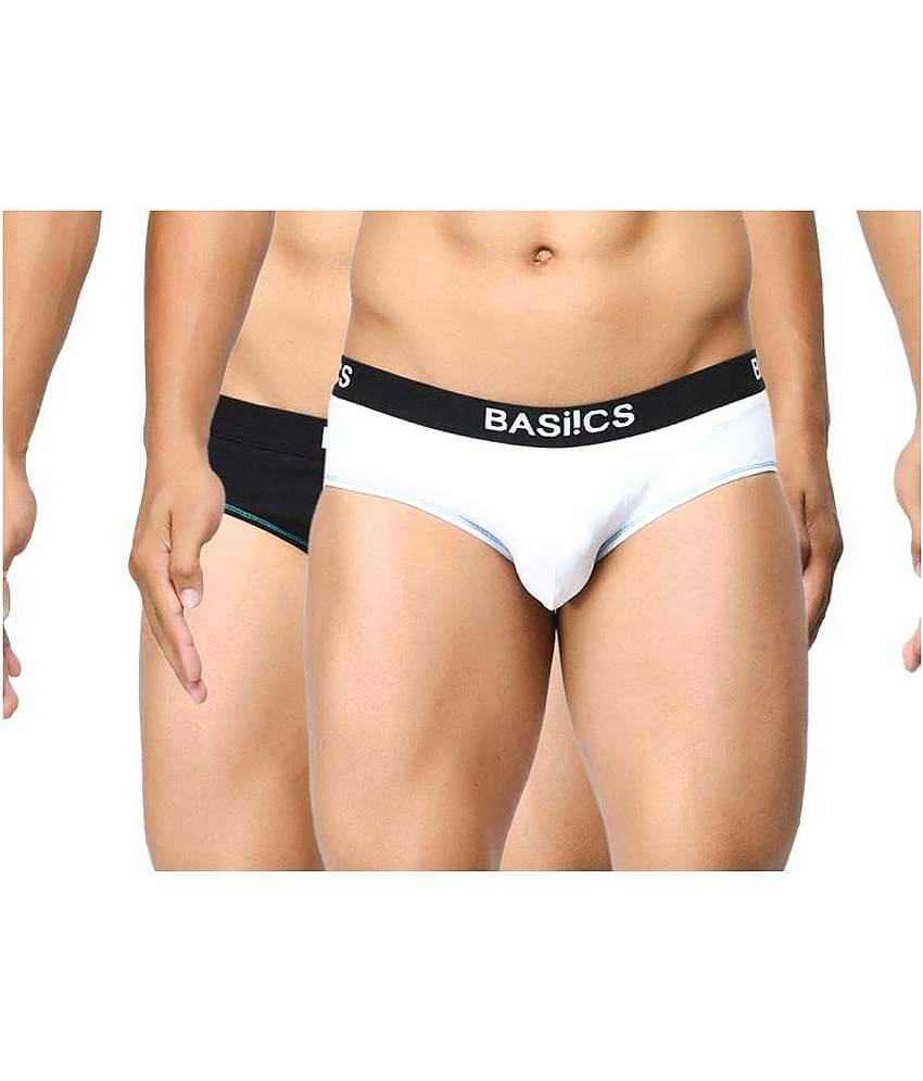 BASIICS By La Intimo Pack of 2 Cotton Briefs For Men's ( Multi )