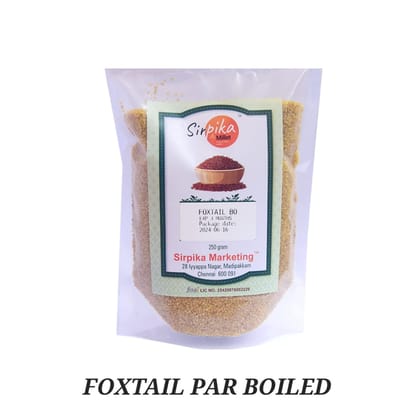 Par boiled foxtail millets