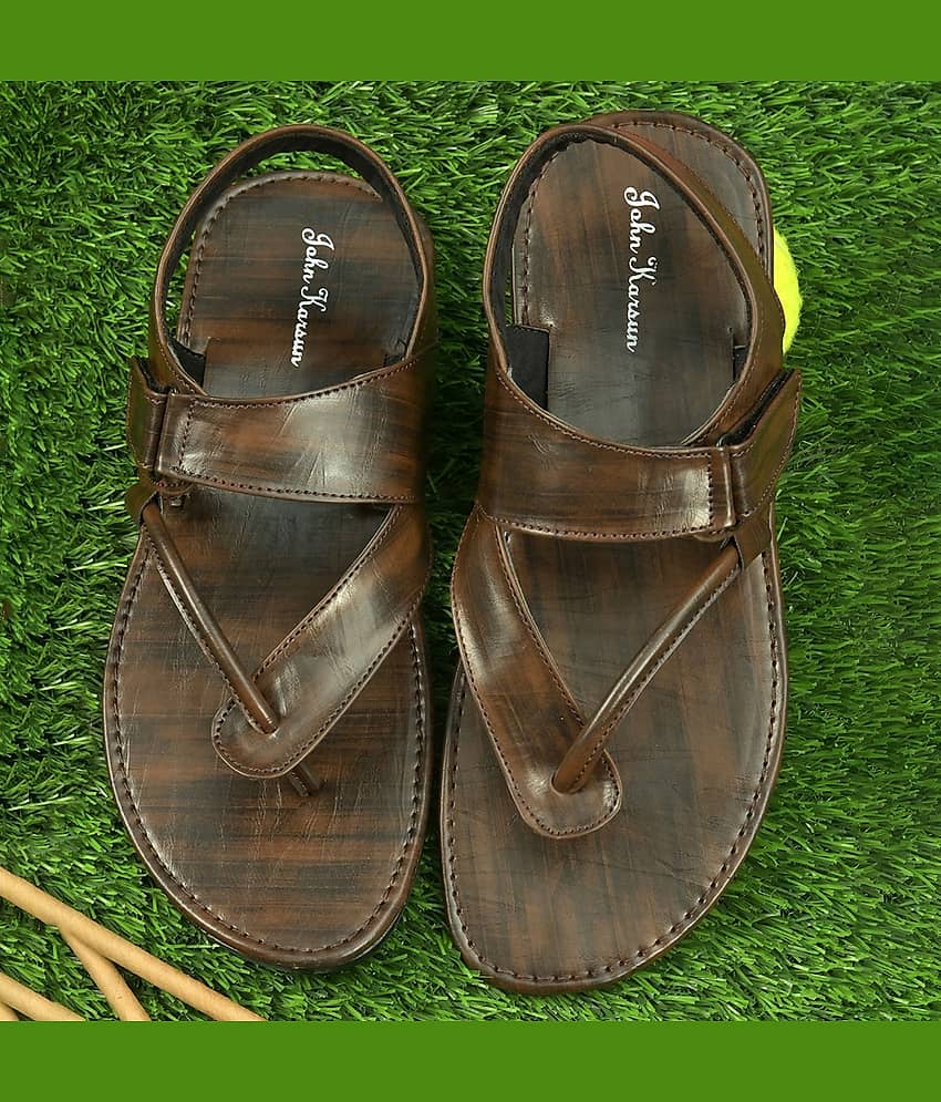John Karsun - Brown Men's Floater Sandals