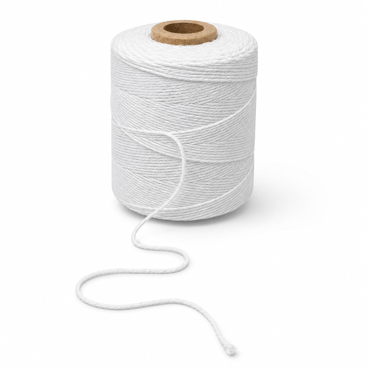 Polyester Thread for Crochet (Pack of 2) – White (1 mm) – 100 Gram Tube – Strong Sewing & Knitting Thread – Premium Cord for Crafting, Leather Stitching & Stationery Use