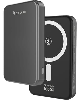 Vaku® Magforge MagPro 10000mAh Magnetic Wireless Power Bank 15w Magsafe & 22.5w PD Type C Fast Charging For iPhone 16/15/14/13 Series iWatch & Airpods