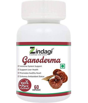 Zindagi Ganoderma Capsules - Immunity Booster Capsules - Ganoderma Extract Capsules - Health Supplement 60 gm Capsule