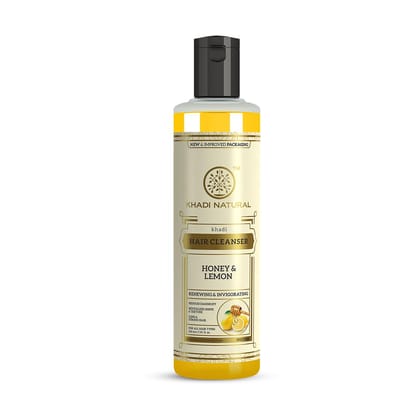 Khadi Natural Honey & Lemon Juice Hair Shampoo | Cleanser for Strong Hair | Herbal Shampoo for Lifeless Hair | Paraben & Sulphate Free | Suitable for All Hair Types. Khadi Natural Honey & Lemon Juice Hair Shampoo | Cleanser for Strong Hair | Herbal Shamp
