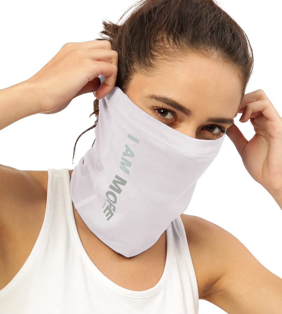 FREECULTR Unisex Bamboo Bandana, Anti Microbial Super Soft & Comfort Fit, Breathable Multipurpose Headband, Face Mask for Dust Protection and Sun - Size Printed Pack of 2-Peach, Sand