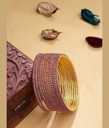 Sukkhi Red Bangle Set ( Pack of 1 )
