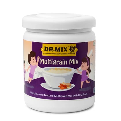 DR. MIX Multigrain Kids Protein Powder-health Drink With Dry Fruits For Height, Growth And IQ Intelligence, 250 gm