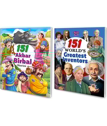 Sawan Present Set Of 2 Story Books | 151 Series | Akbar & Birbal & Greatest Inventors (Perfect Binding, Manoj Publications Editorial Board)