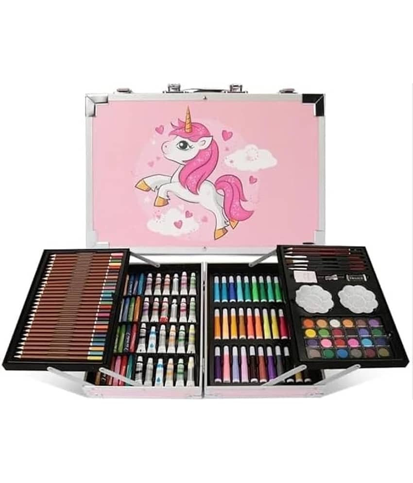 Eclet 145 Pcs Professional Deluxe Art Set, Drawing Kit with Colored Pencils, Markers