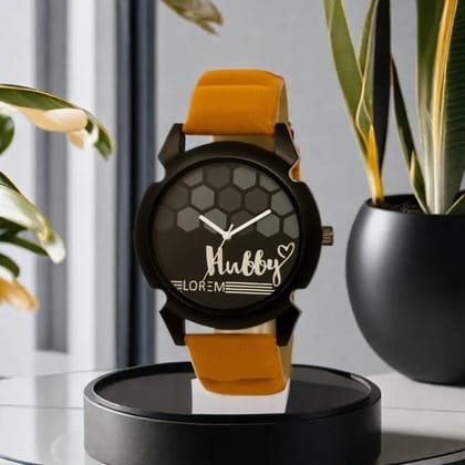 LOREM Black Wifey Analog Watch for Men LR32-UF