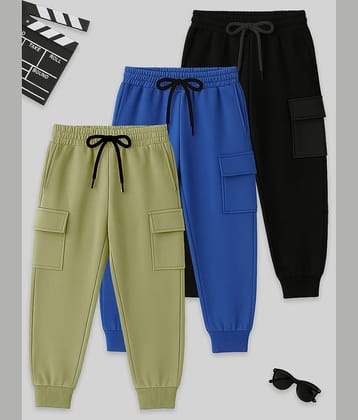 Kuchipoo Pack of 3 Boys Cotton Blend Trackpant ( Multicolor 13 )