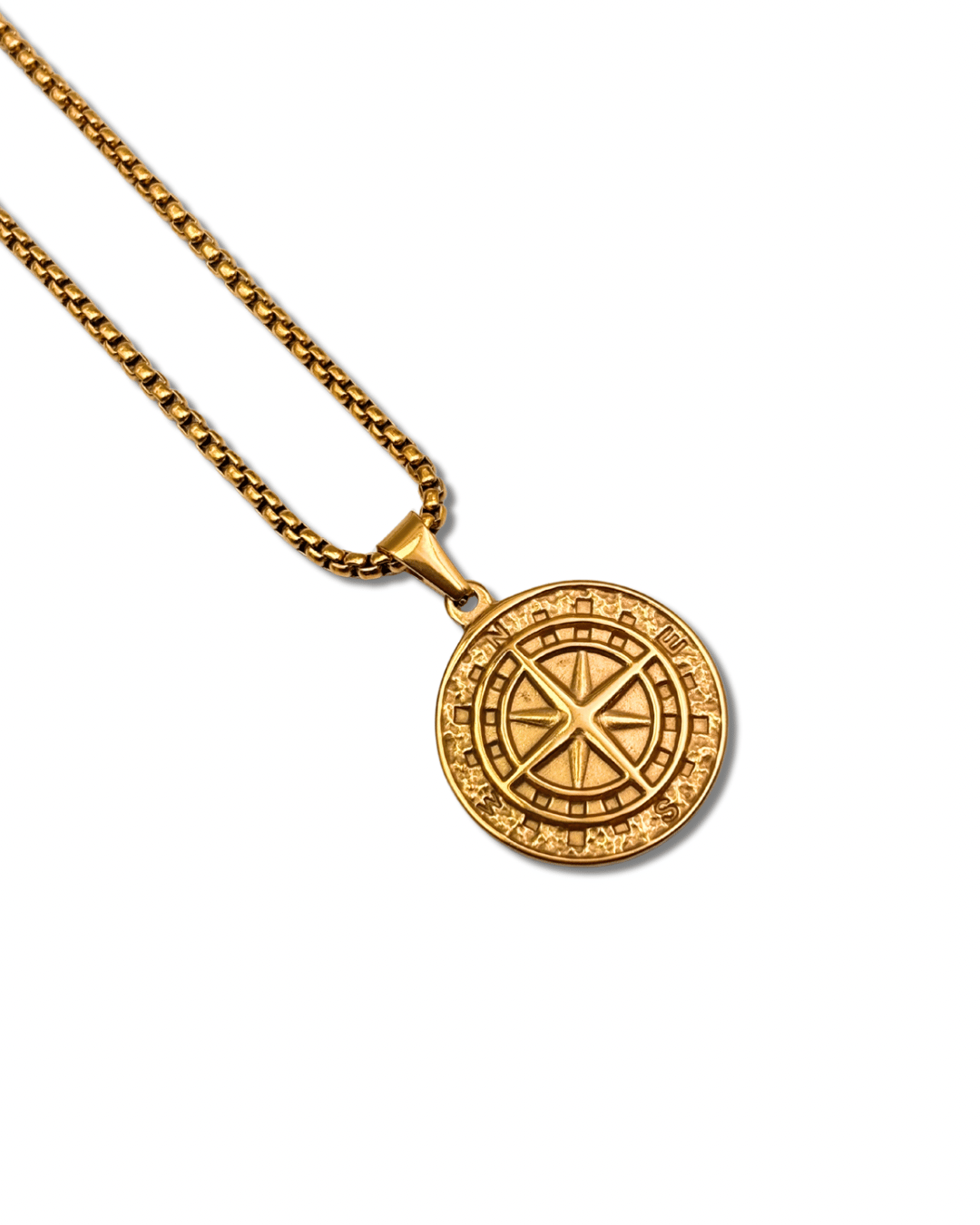 Compass Necklace-Golden