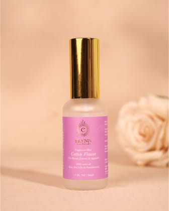 Elynn Apothecary Cotton Flower Fragrance Mist (50ml) | With Notes of Rose, Iris, Lily & Sandalwood | For Room, Linen & Apparel Elynn Apothecary Cotton Flower Fragrance Mist (50ml) | With Notes of Rose, Iris, Lily & Sandalwood | For Room, Linen & Apparel