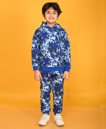 TIE DYE SKY BOYS HOODIE JOGGER SET - SKY-6-12 MONTHS / 2N / SKY