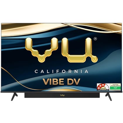Vu 108cm (43 inches) Vibe Series 4K QLED Smart Google TV 43VIBE-DV Vu 108cm (43 inches) Vibe Series 4K QLED Smart Google TV 43VIBE-DV - Black / 43 inches