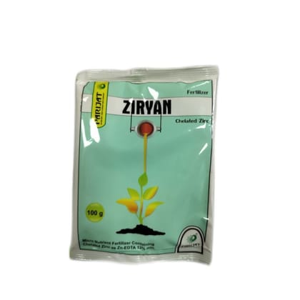 ZIRYVAN Chelated Zinc Micro-Nutrient Fertilizer - 100 gm - 100 gm - One packet of fertilizer