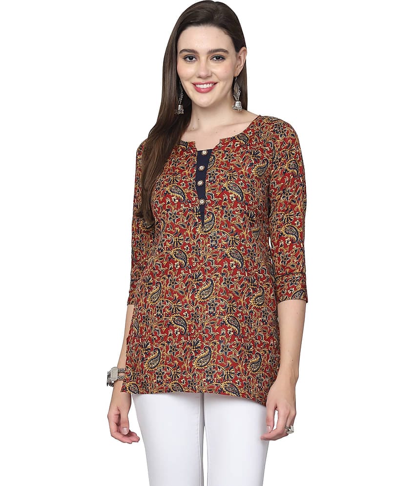 Cotton Blend Short Kurti For Women (Pack of 1)