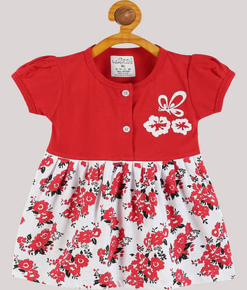 Babeezworld Pack of 1 Baby Girls Cotton Dress ( Pink )