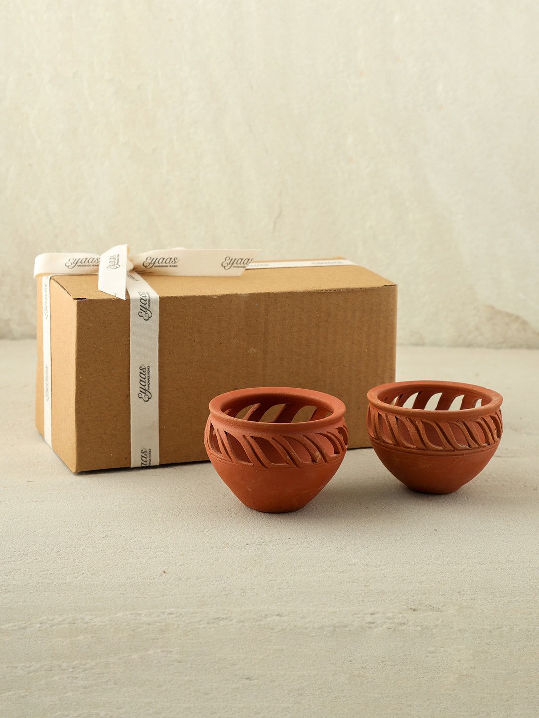 Clay Matka Diya - Set of 2-3Inches x 2Inches / Terracotta / Natural Clay / Earth