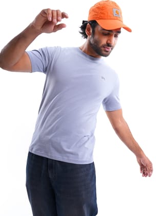 Arctic Ice Blue Solid T-Shirt-S / ICE BLUE