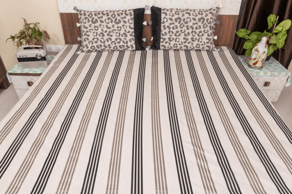 King Size Premium High-Quality Cotton Embroidered Bedsheet