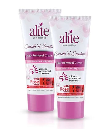 Alite Hair Removal Cream for Women Painless & Effective with Rose Water (30g x Pack of 2)