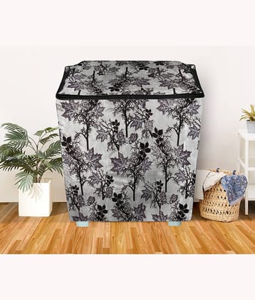 E-Retailer Single Polyester Green Washing Machine Cover for Universal 7 kg Semi-Automatic