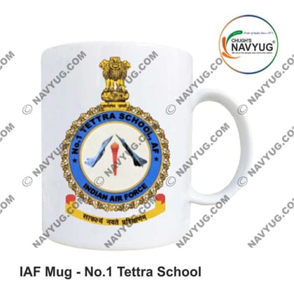 Chugh's Navyug IAF No.1 Tettra School Mug (350ml) | Premium Ceramic | Gift & Daily Use