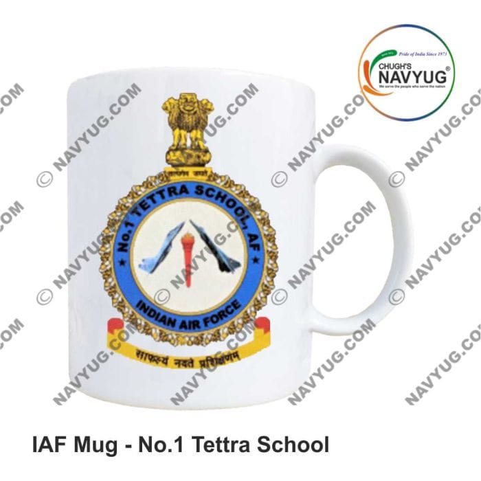 Chugh's Navyug IAF No.1 Tettra School Mug (350ml) | Premium Ceramic | Gift & Daily Use