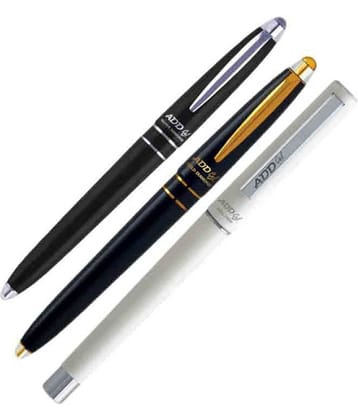 Add Gel Combo Offer Pack Of 3 Pen Gold Diamond - Sliver Diamond - Roll tech Gel Roller Pen - Blue