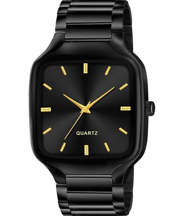 Fadiso Fashion Black Stainless Steel Analog Men's Watch