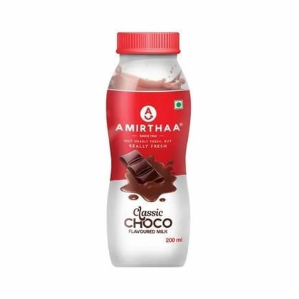 Amirthaa Classic Choco Flavoured Milk, 200 ml