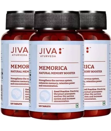 Jiva Ayurveda Memorica Tablet -120 Nos (Pack of 3)