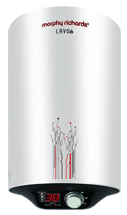 Morphy Richards Lavo EM Storage 10-Litre Vertical Water Heater, Silver, 5 Star Morphy Richards Lavo EM Storage 10-Litre Vertical Water Heater, Silver, 5 Star - White / 10