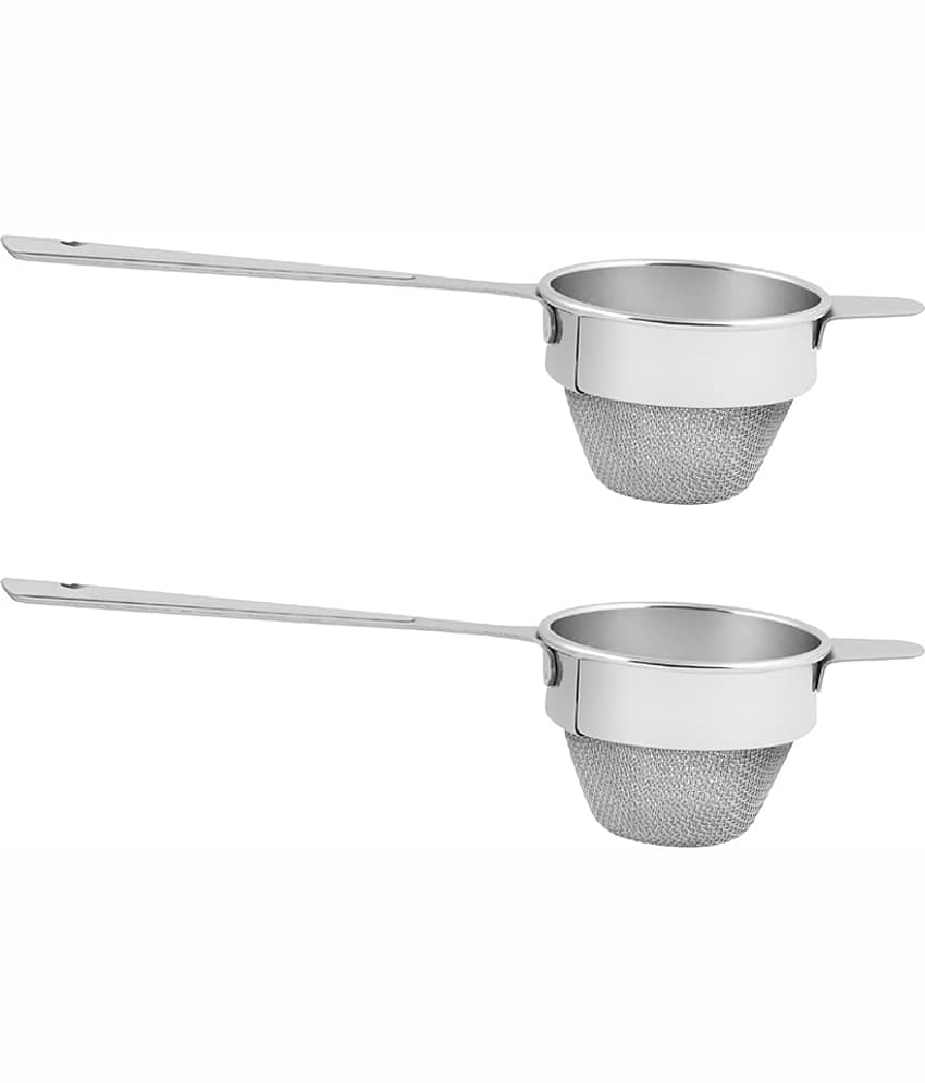 Tool Point White Mild Steel Strainer ( Pack of 2 )