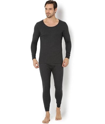 CAT BUNNY Pack of 1 Woollen Thermal Sets For Men's ( Grey )