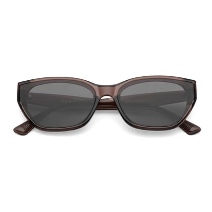 PERKEY 100% UV Protected Stylish Shades For Women - PRKY0018-C2-Medium / Black / Brown